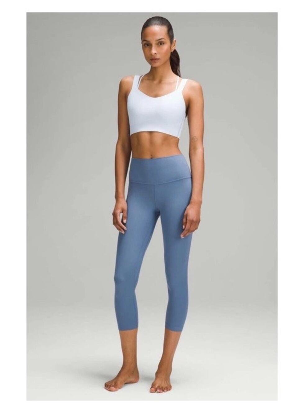 Lululemon Align High-Rise Ribbed Leggings 28” Oasis Blue SIZE 6 Full Length EUC
